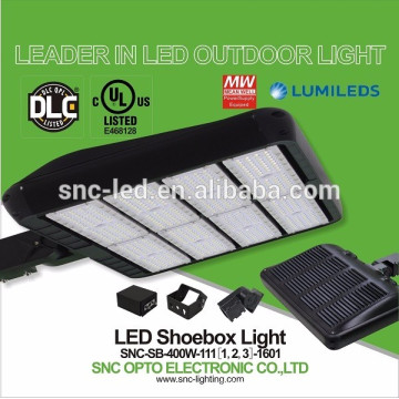 La plus chaude lampe de lots de stationnement de LED 2016 400w, lumière extérieure de Shoebox de LED, cadre de Shoebox de DLC LED